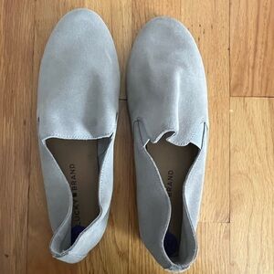 Lucky Brand Gray Suede Loafers, Size 8.5
